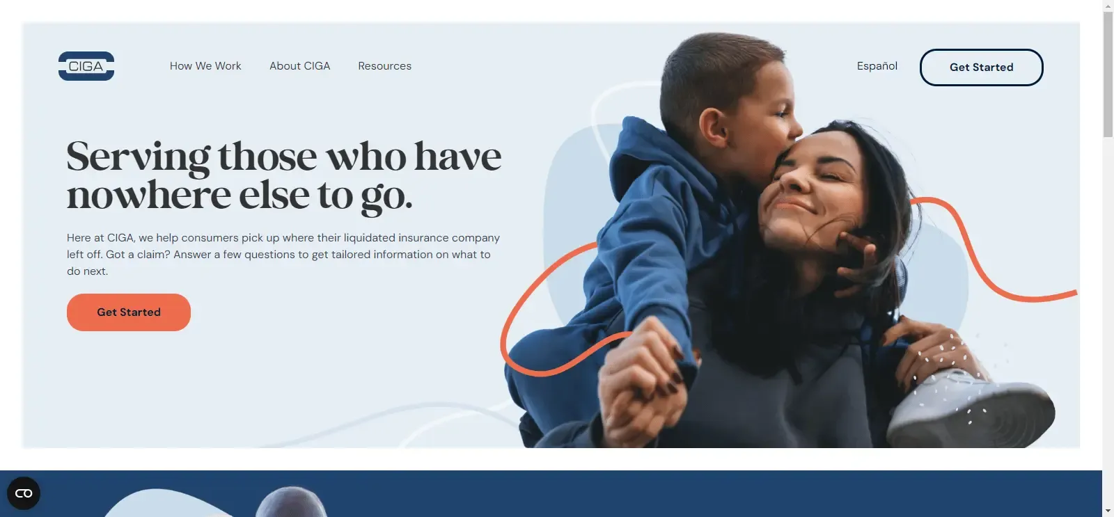 California Insurance Guarantee Association website screenshot