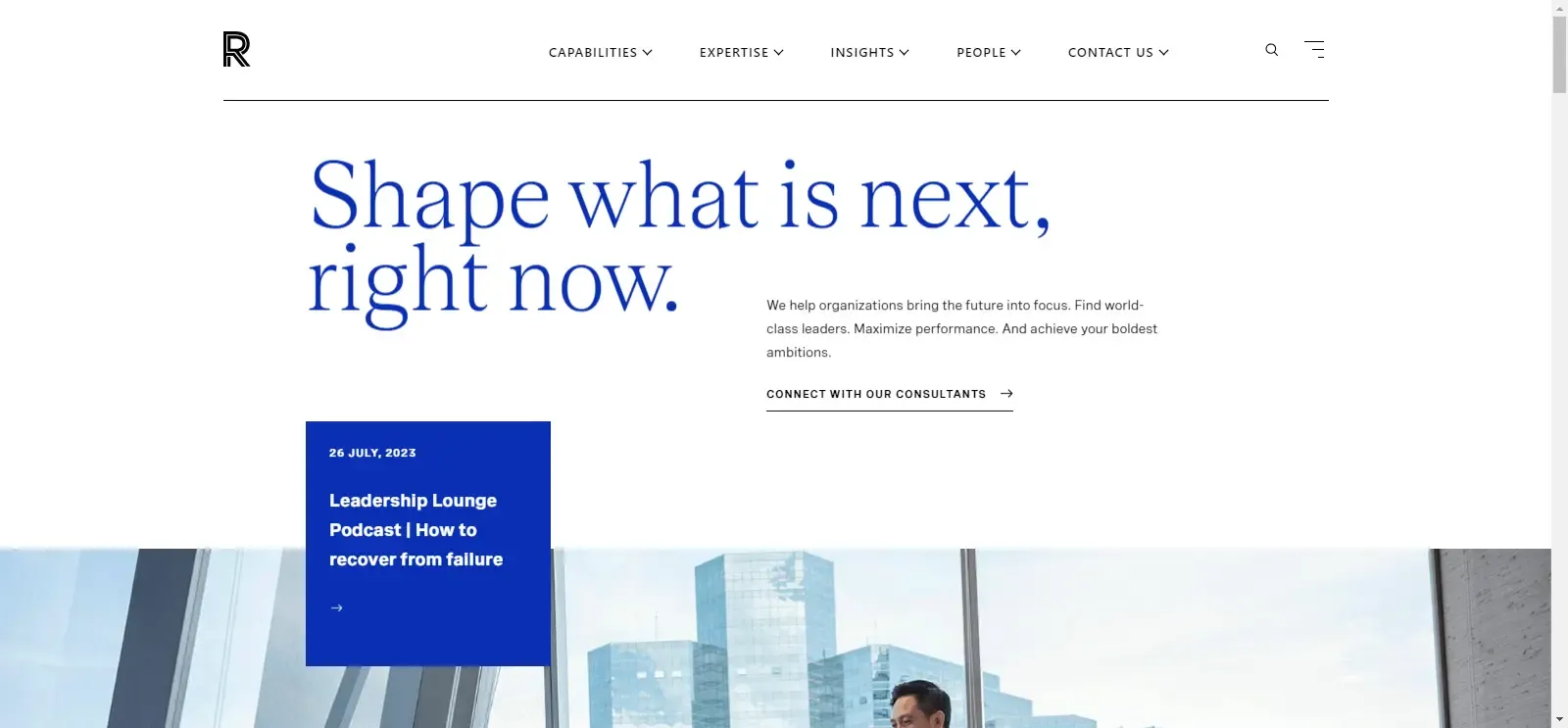 Russell Reynolds Associates website screenshot